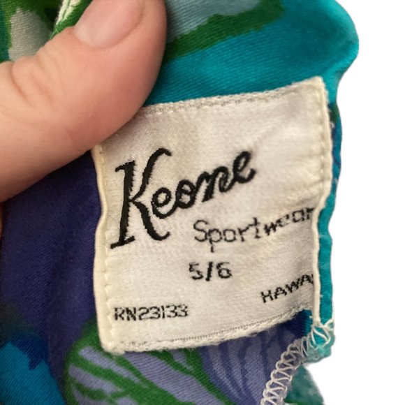 THE WHITE LOTUS: 1960s-70s Keone Sportswear Flowered Maxi Dress - Picture 7 of 9